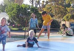 Inflatable Trampoline Inflatable Trampoline - Pink Lake Tourist Park